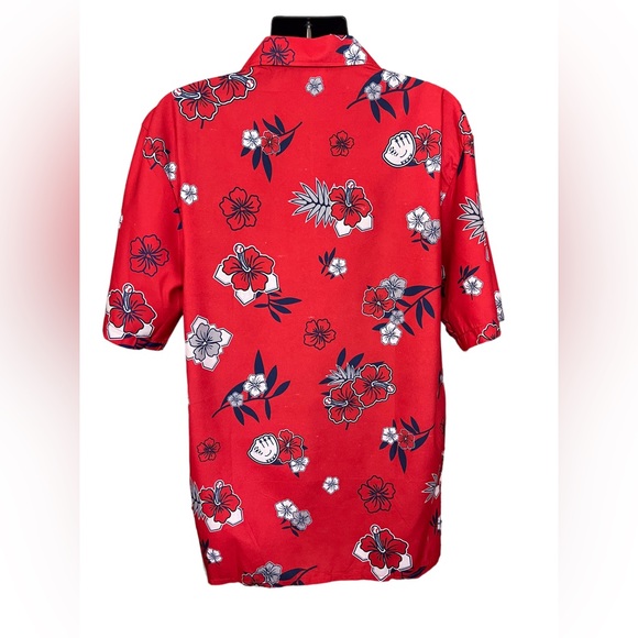 Angels Baseball Hawaiian style button down shirt size OSFM - Picture 4 of 11
